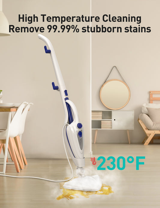 12-in-1 Steam Mop, 1500W Fast Heat-Up Handheld Steam Cleaner CA039