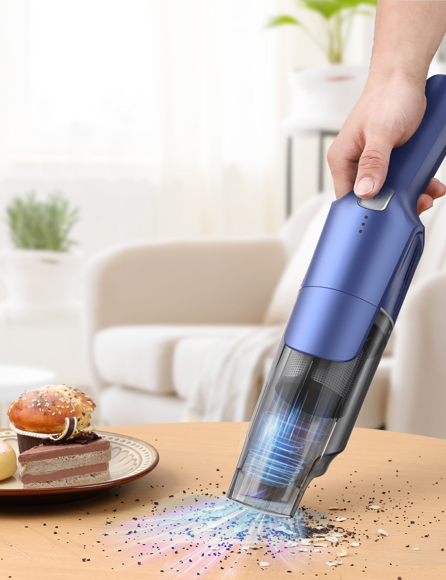 HawKam Cordless Handheld Vacuum, 24KPA Powerful Car Vacuum, Rechargeable, Charging Dock, Ergonomic Handle