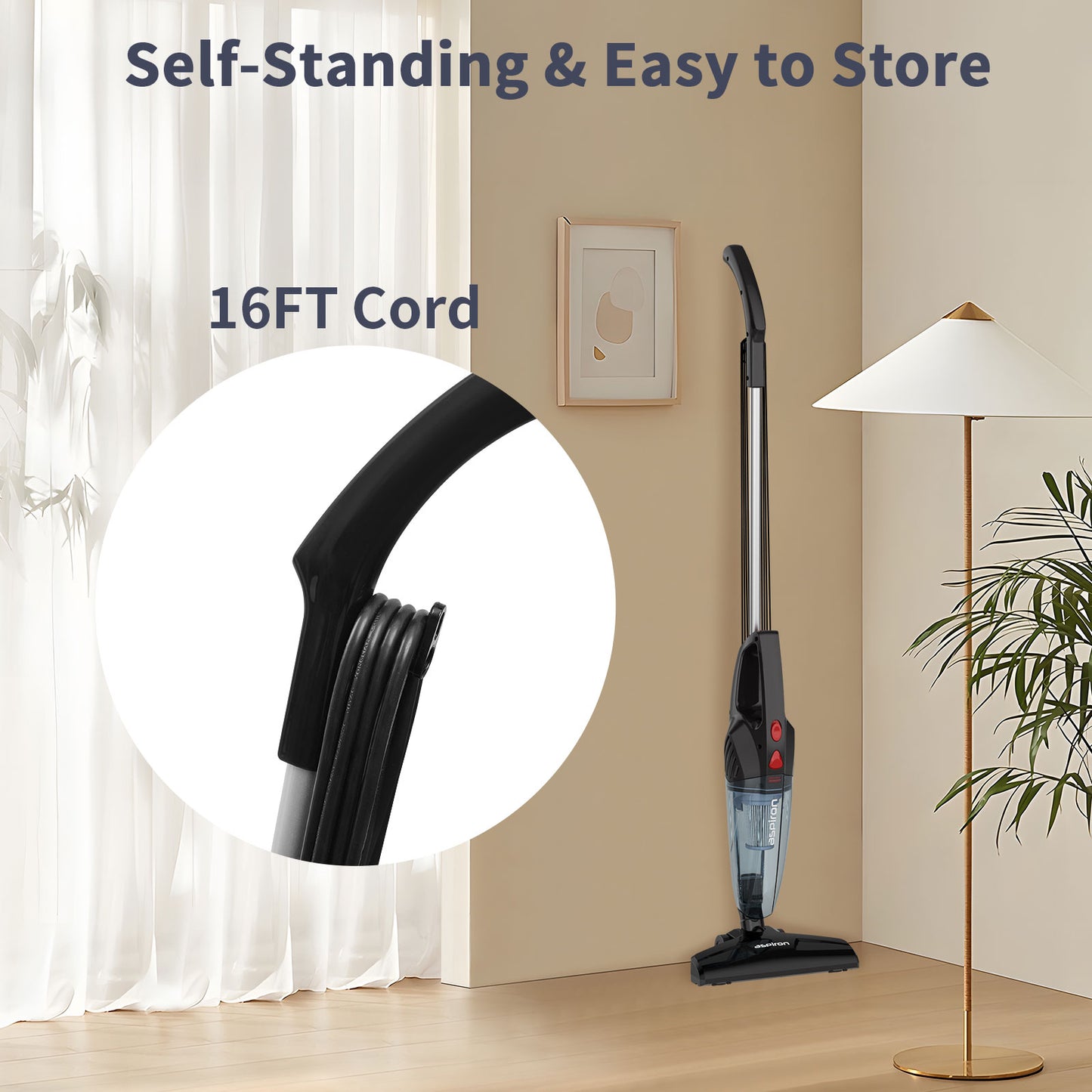 Hawkam Corded Handheld Lightweight Bagless Vacuum Cleaner with 20kPa Powerful Suction