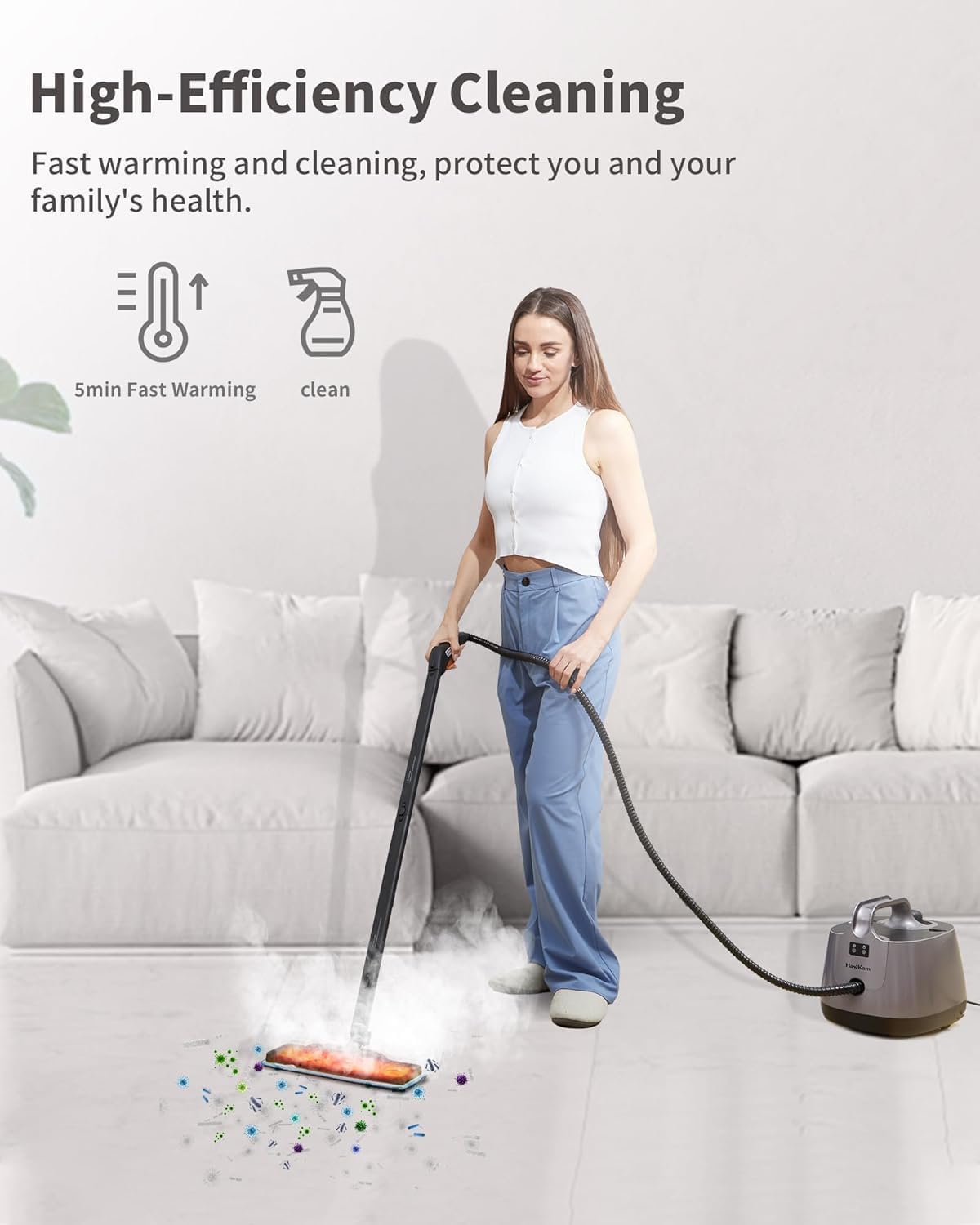 HawKam Multipurpose Steam Mop Cleaner for Home Use