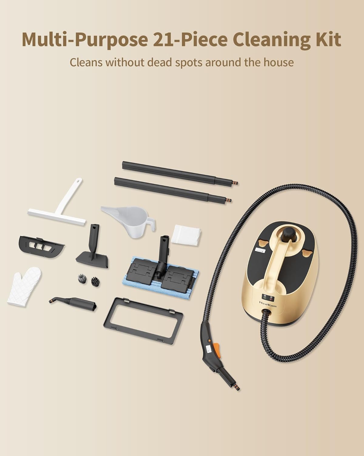 HawKam Multipurpose Steam Mop Cleaner for Home Use