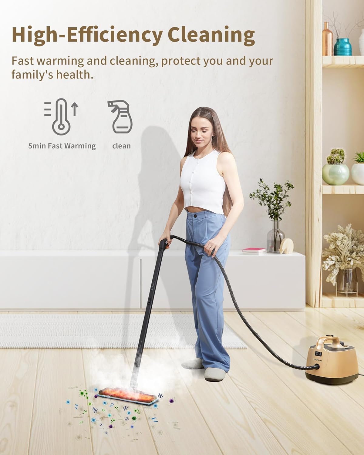 HawKam Multipurpose Steam Mop Cleaner for Home Use