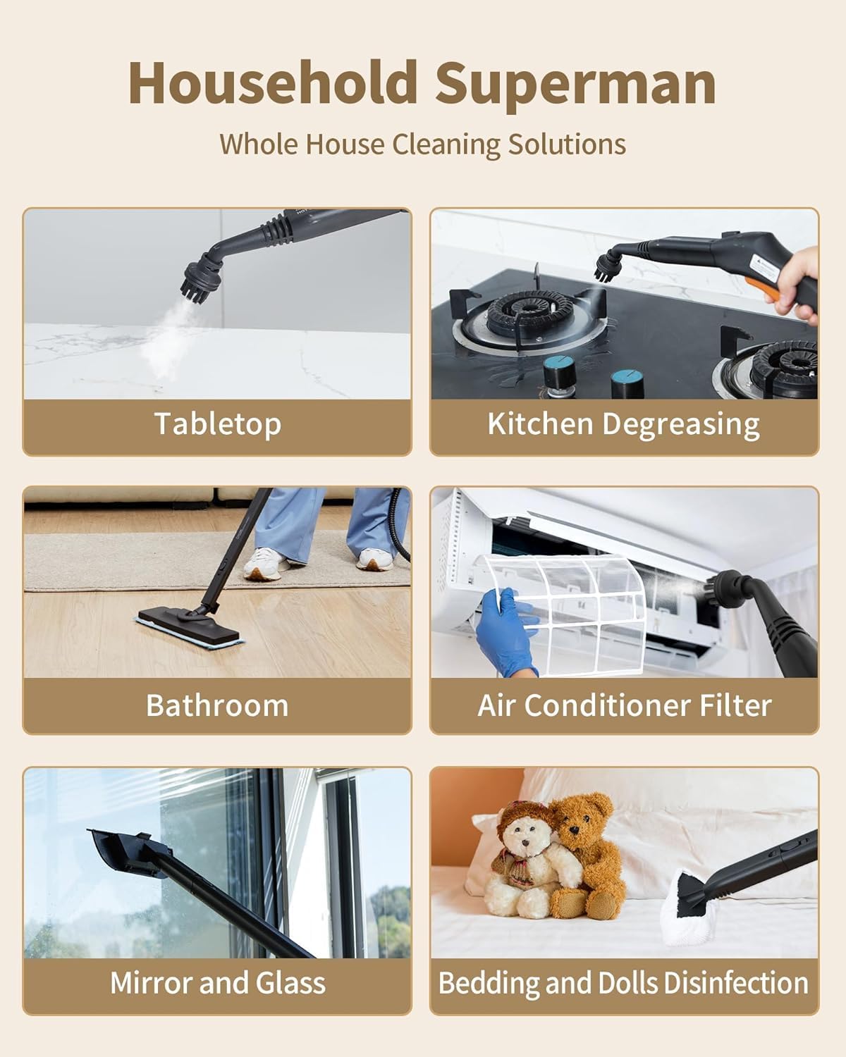 HawKam Multipurpose Steam Mop Cleaner for Home Use