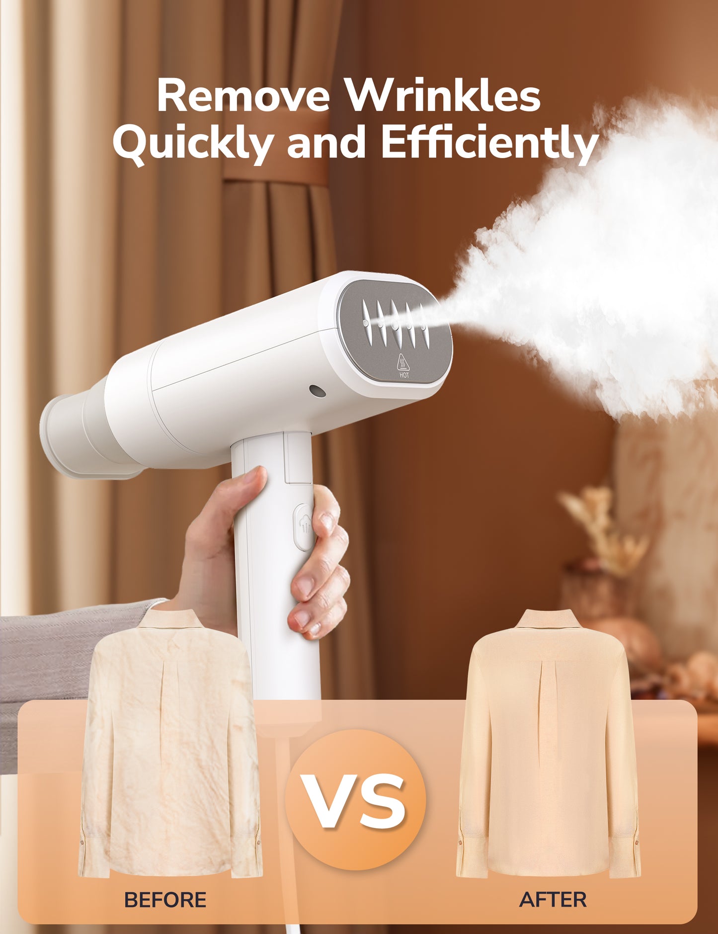 Hawkam 2-in-1 Compact Steam Irons with 220ml Water Tank