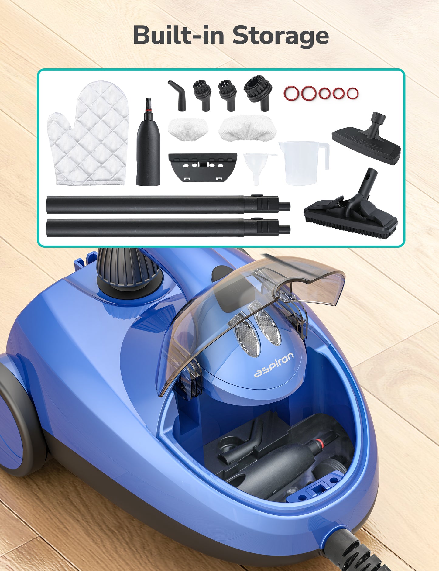 Hawkam Multipurpose Heavy Duty Canister Steam Cleaner for Home